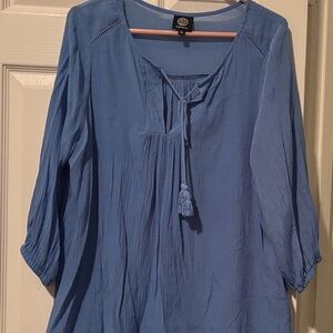 Bebau Sky Blue Tassel Detail Tunic
